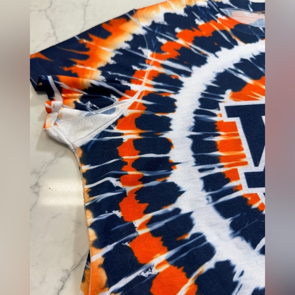Auburn Tie Dye One of a Kind Women’s T-shirt Size Large - Picture 7 of 9